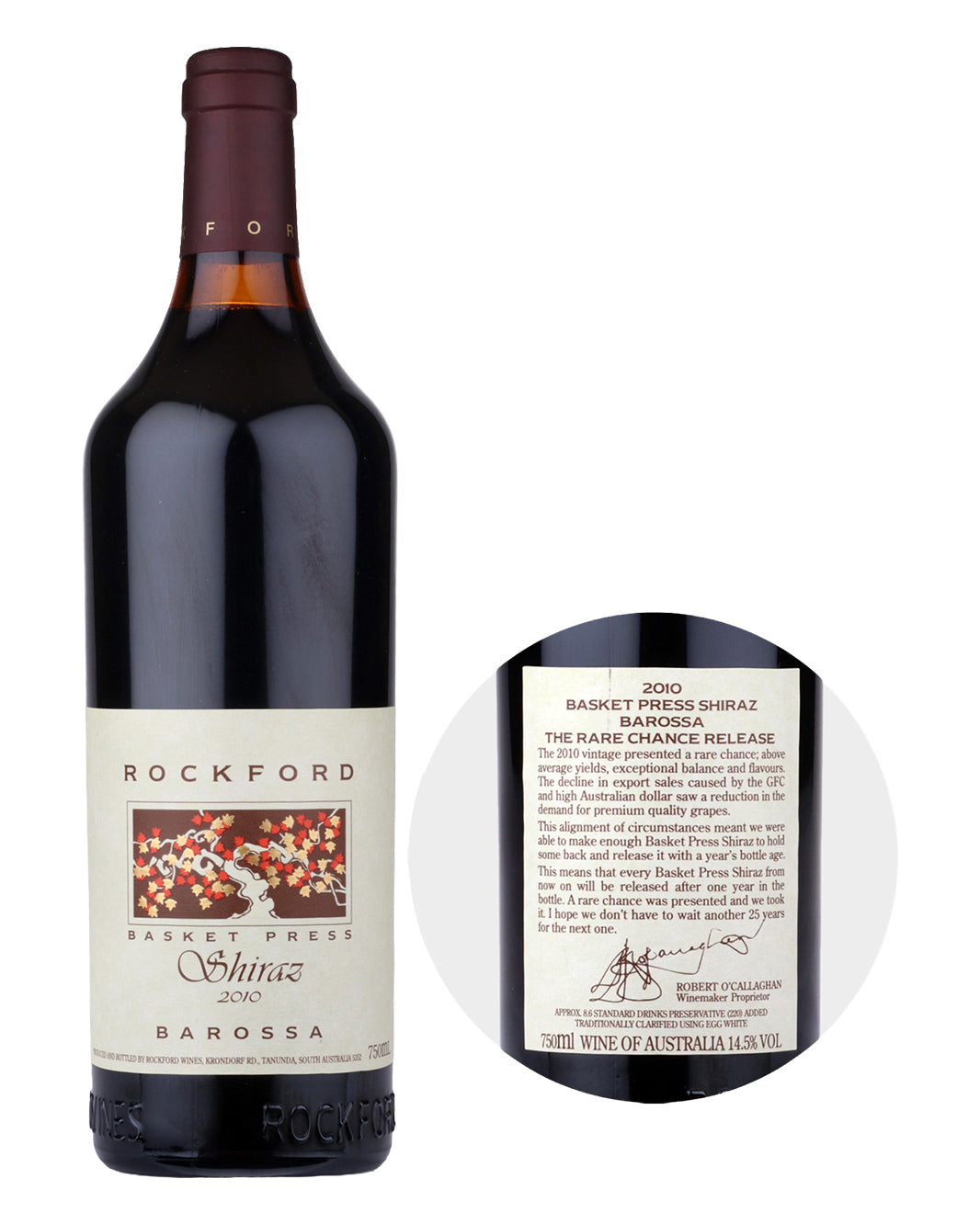 2010 Rockford Basket Press Shiraz 750ml