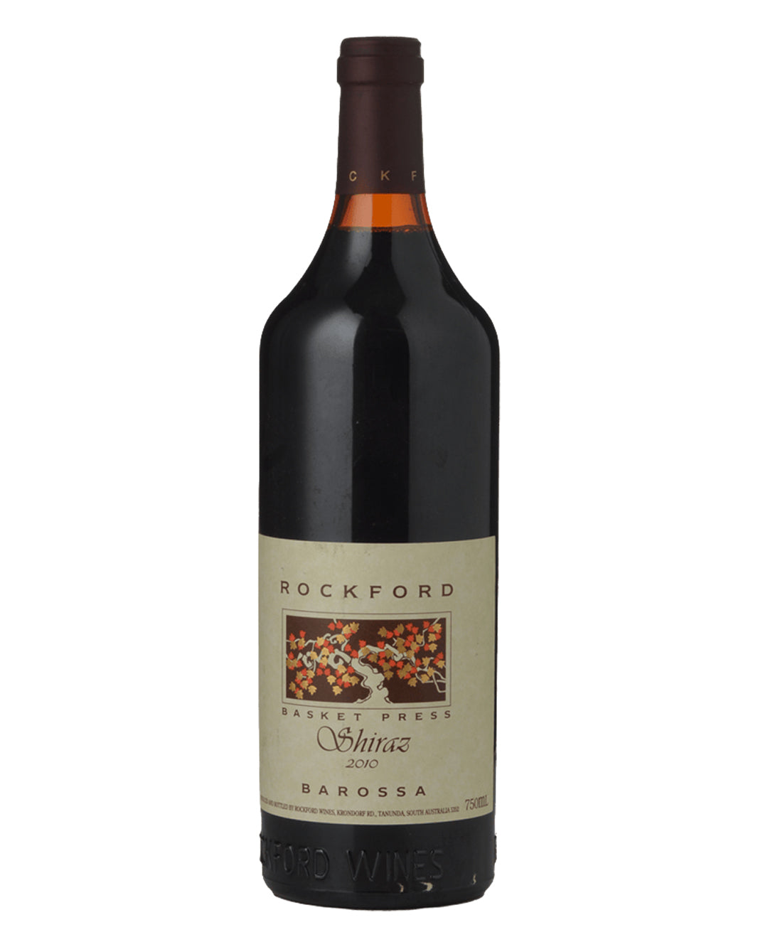2010 Rockford Basket Press Shiraz 750ml Minor Label Stains