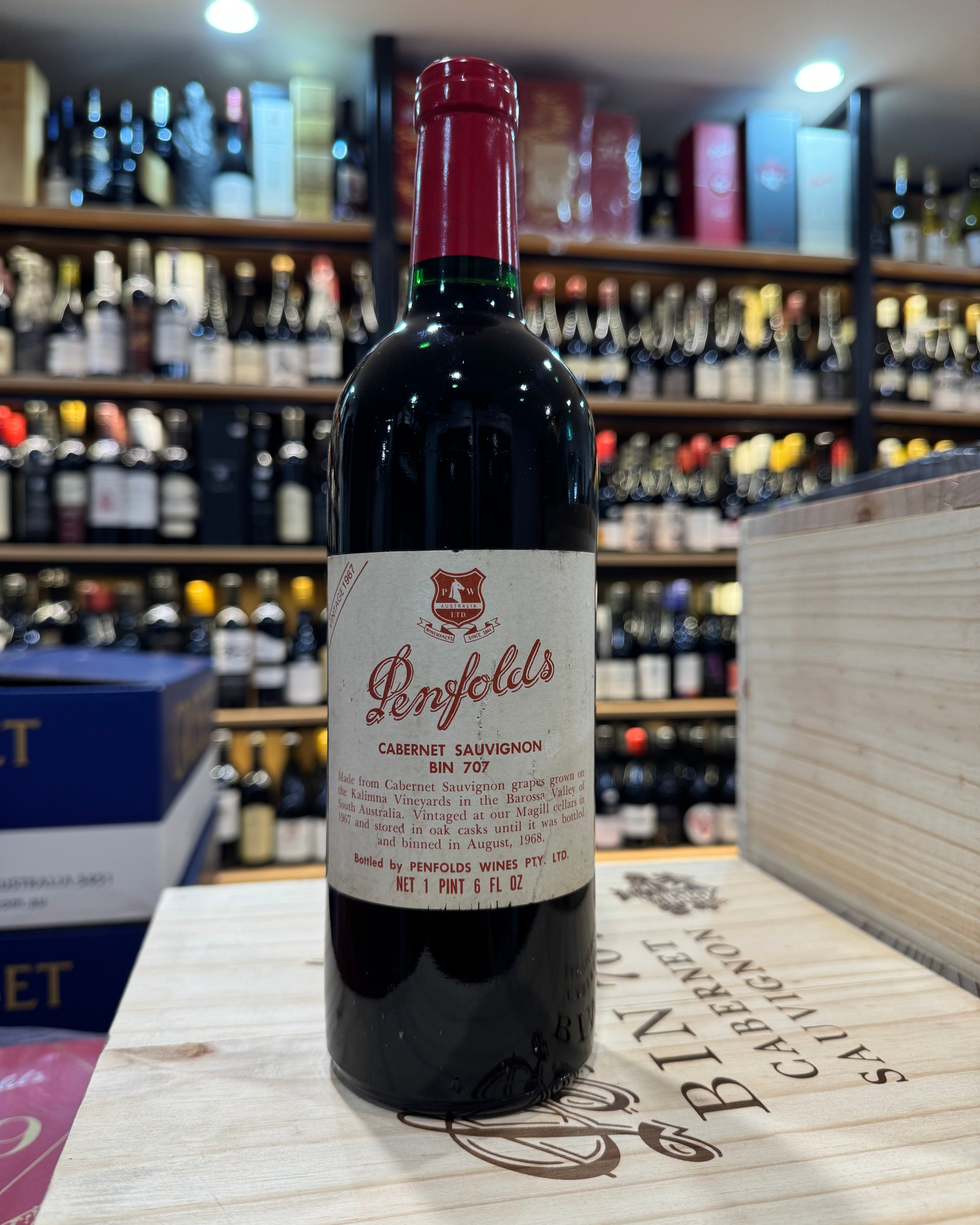1967 Penfolds Bin 707 Cabernet Sauvignon 750ml – JC FINE WINES