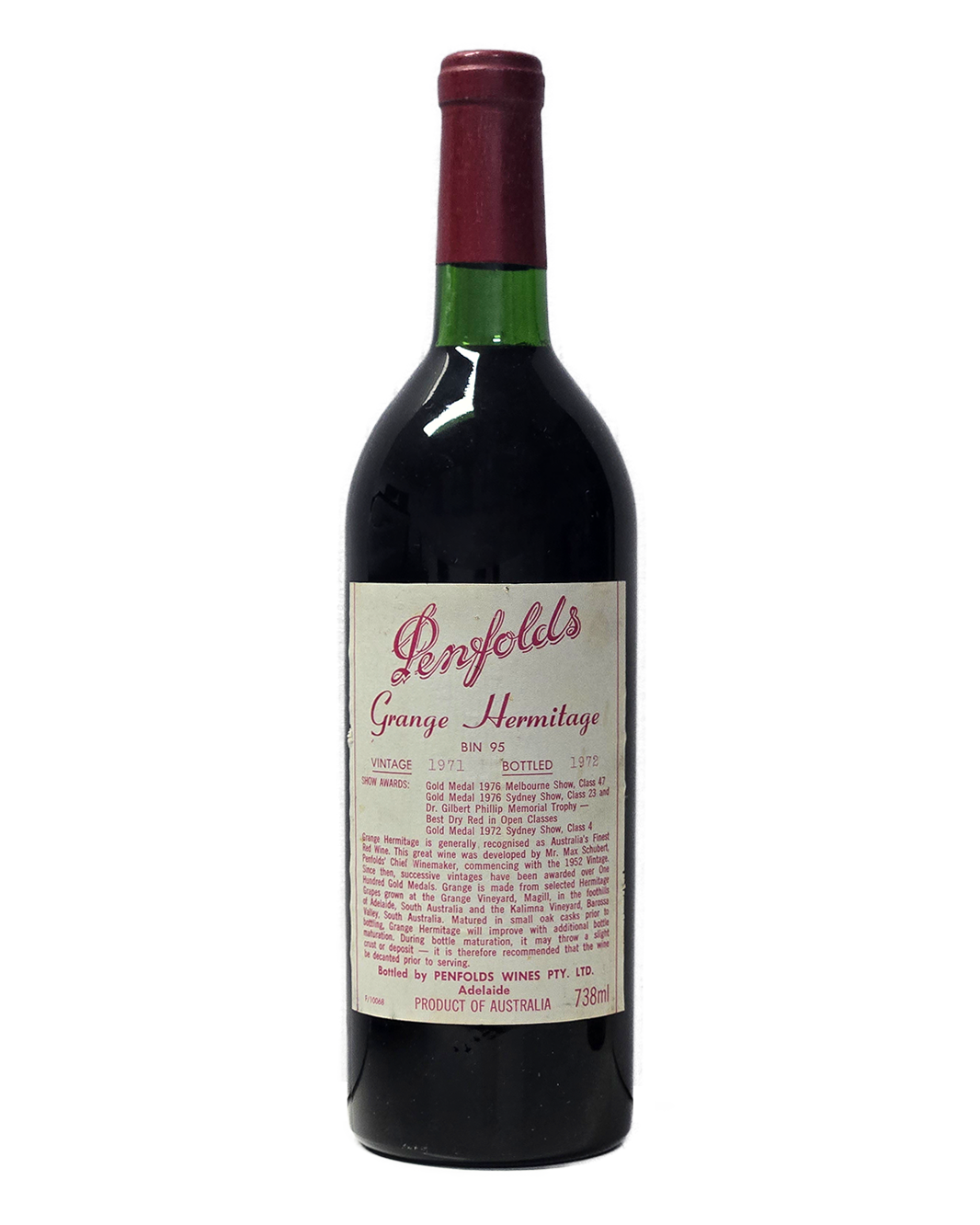 1971 Penfolds Bin 95 Grange Shiraz 738ml – JC FINE WINES