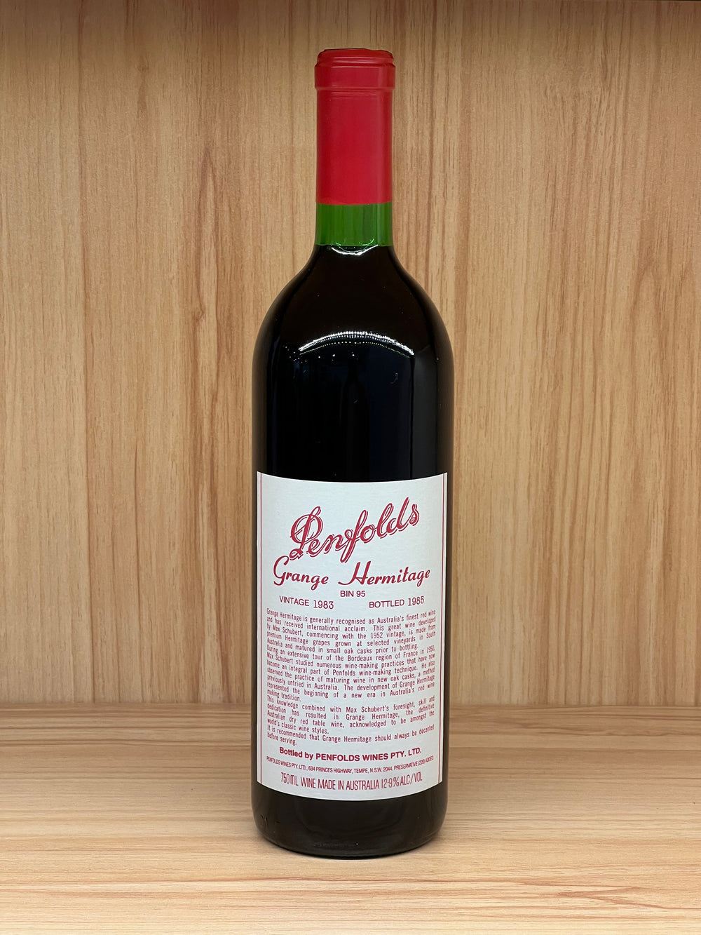 1983 Penfolds Bin 95 Grange Shiraz 750ml Re-Corking Clinic 2018