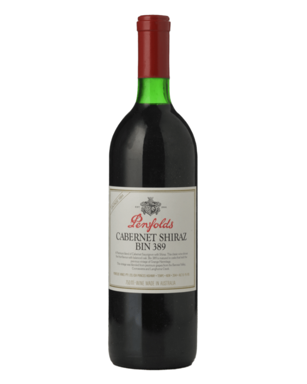 1984 Penfolds Bin 389 Cabernet Shiraz 750ml