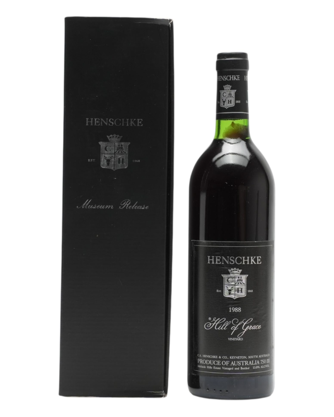 1988 Henschke Hill Of Grace Shiraz Museum Release 750ml Gift Box