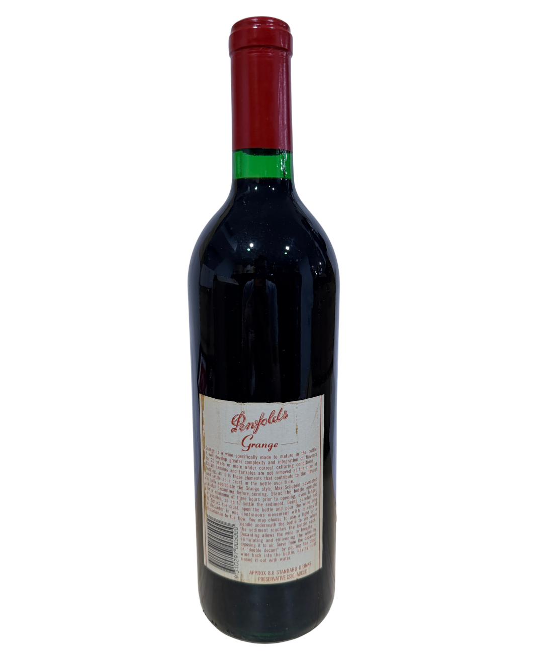 1991 Penfolds Bin 95 Grange Shiraz 750ml (Stain Back label)