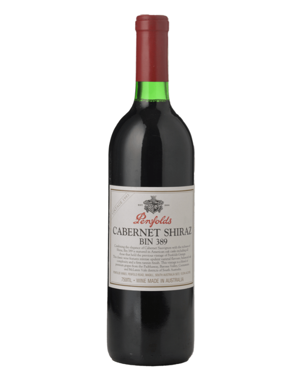1993 Penfolds Bin 389 Cabernet Shiraz 750ml