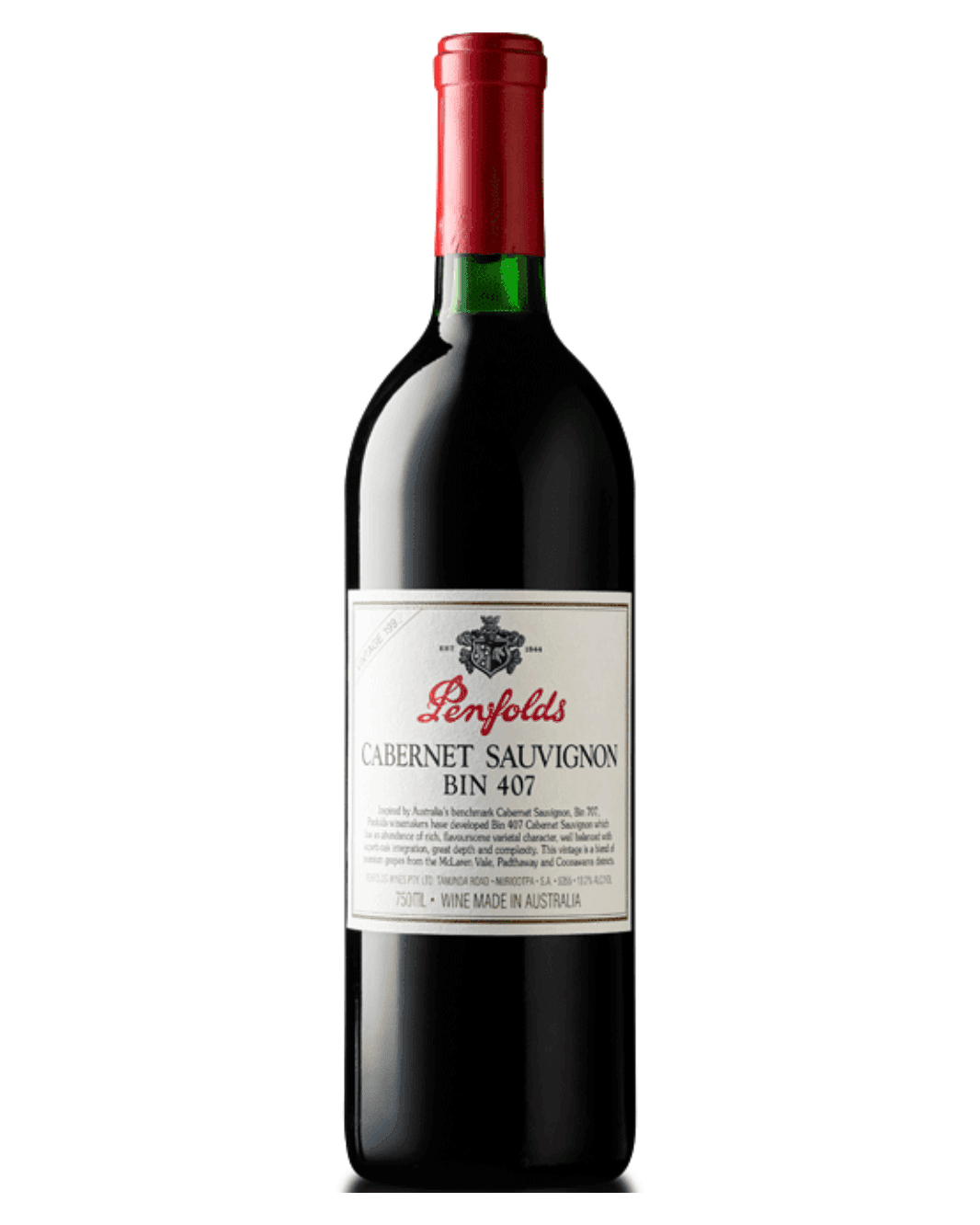 1993 Penfolds Bin 407 Cabernet Sauvignon