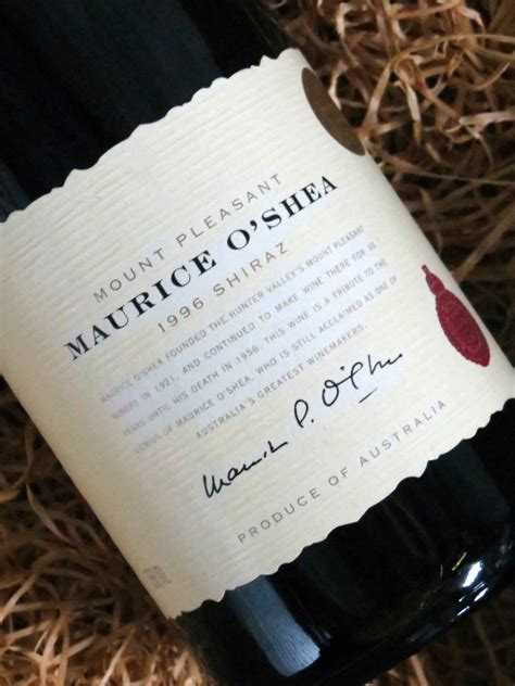 1995 Mount Pleasant Maurice O'Shea Shiraz 750ml