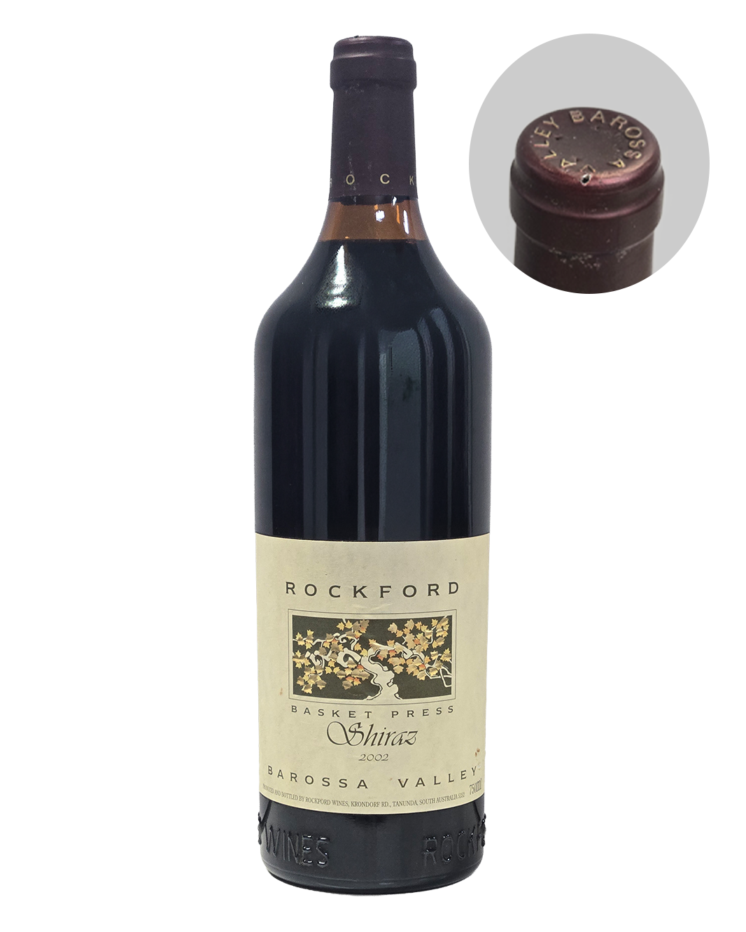 2002 Rockford Basket Press Shiraz 750ml (Scuffed Label, Minor Capsule Damage)