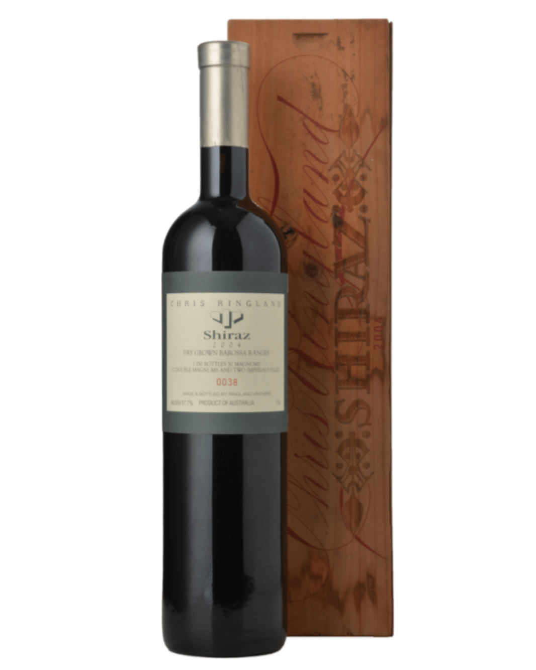 2004 Chris Ringland Dry Grown Barossa Ranges Shiraz 1.5L Magnum Wooden Box