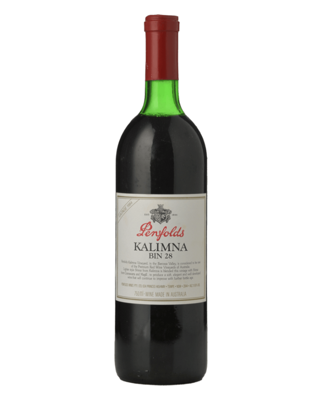 1984 Penfolds Bin 28 Kalimna Shiraz 750ml