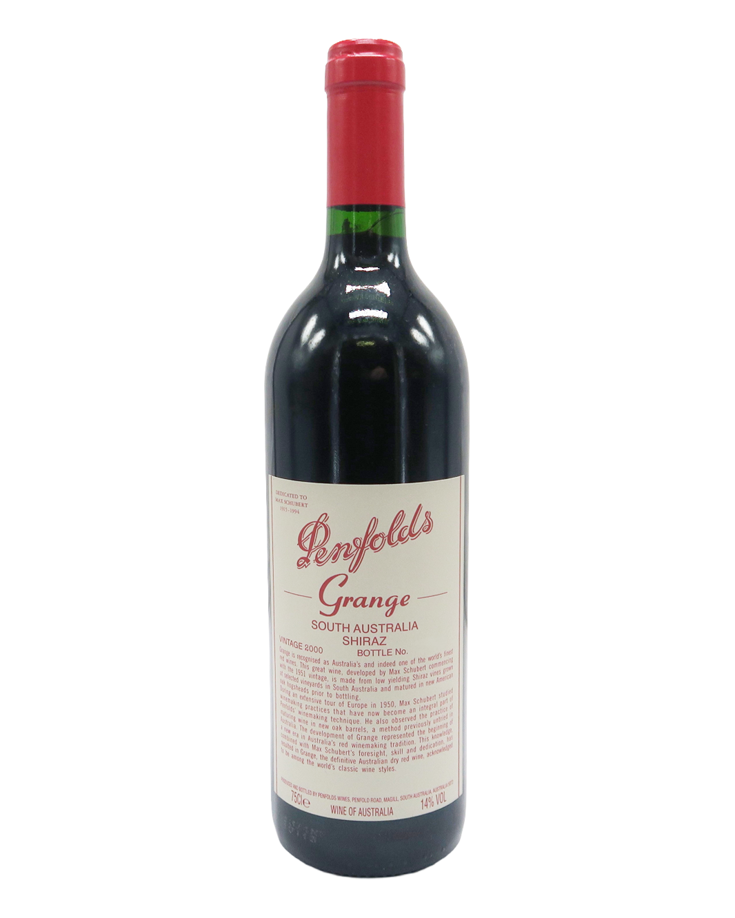 2000 Penfolds Bin 95 Grange Shiraz 750ml (Export Label)