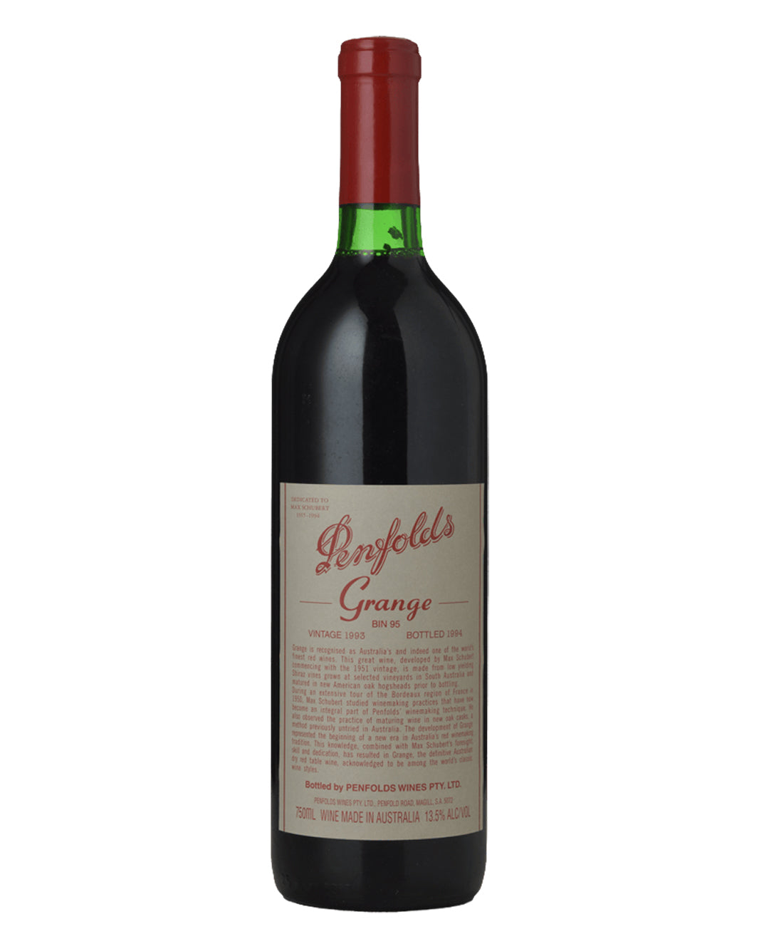 1993 Penfolds Bin 95 Grange Shiraz 750ml Base of Neck