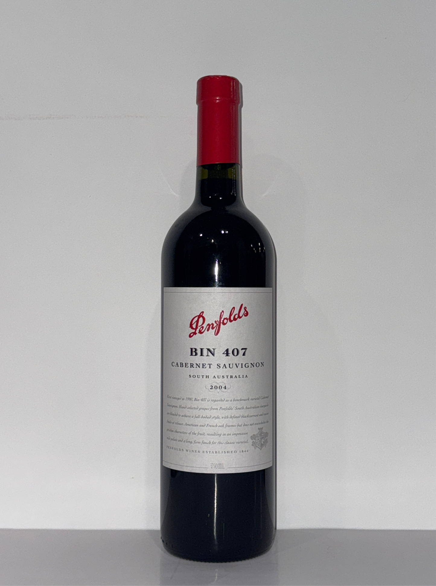 2004 Penfolds Bin 407 Cabernet Sauvignon