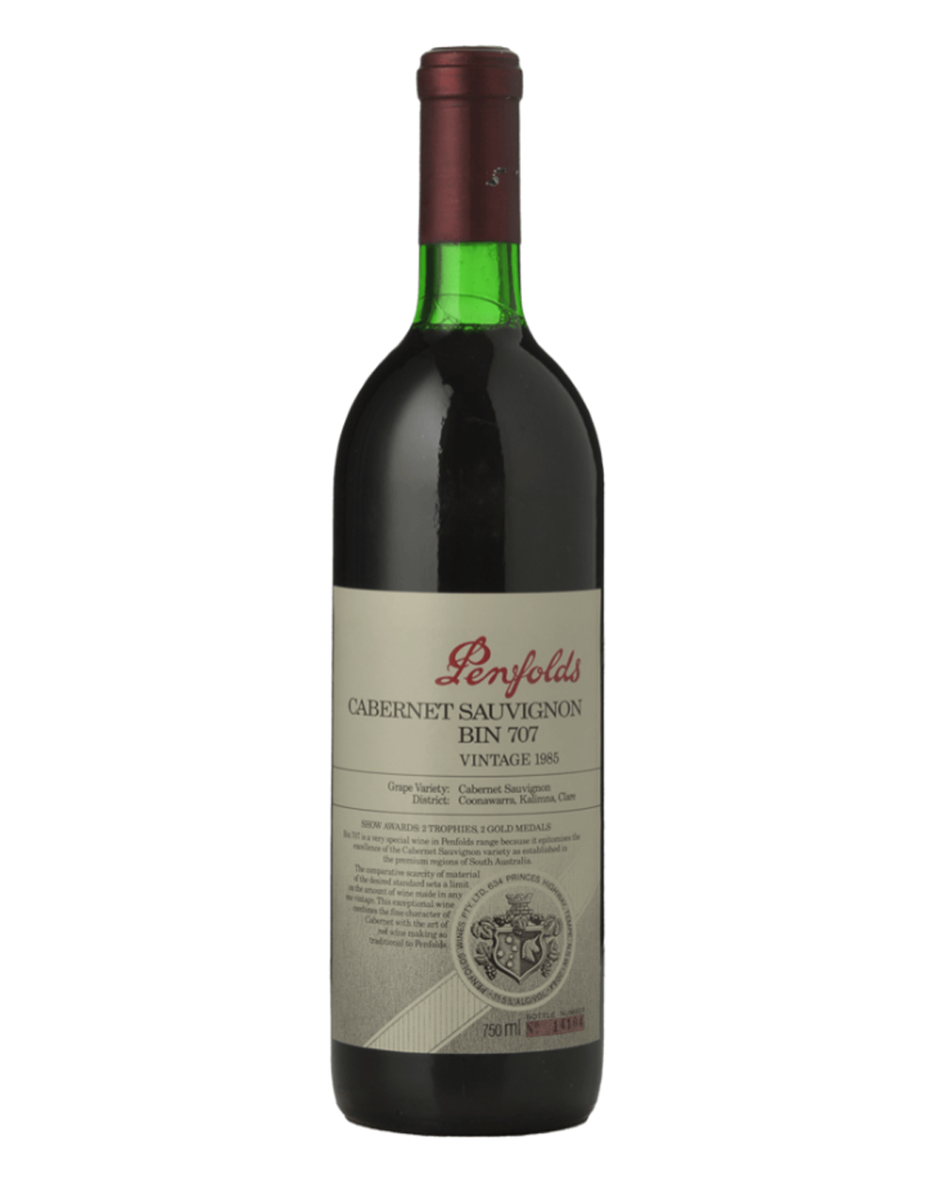 1985 Penfolds Bin 707 Cabernet Sauvignon 750ml