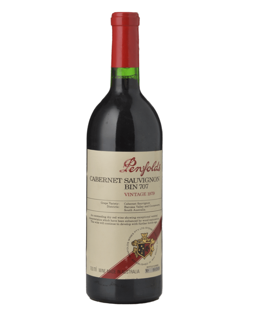 1979 Penfolds Bin 707 Cabernet Sauvignon 750ml