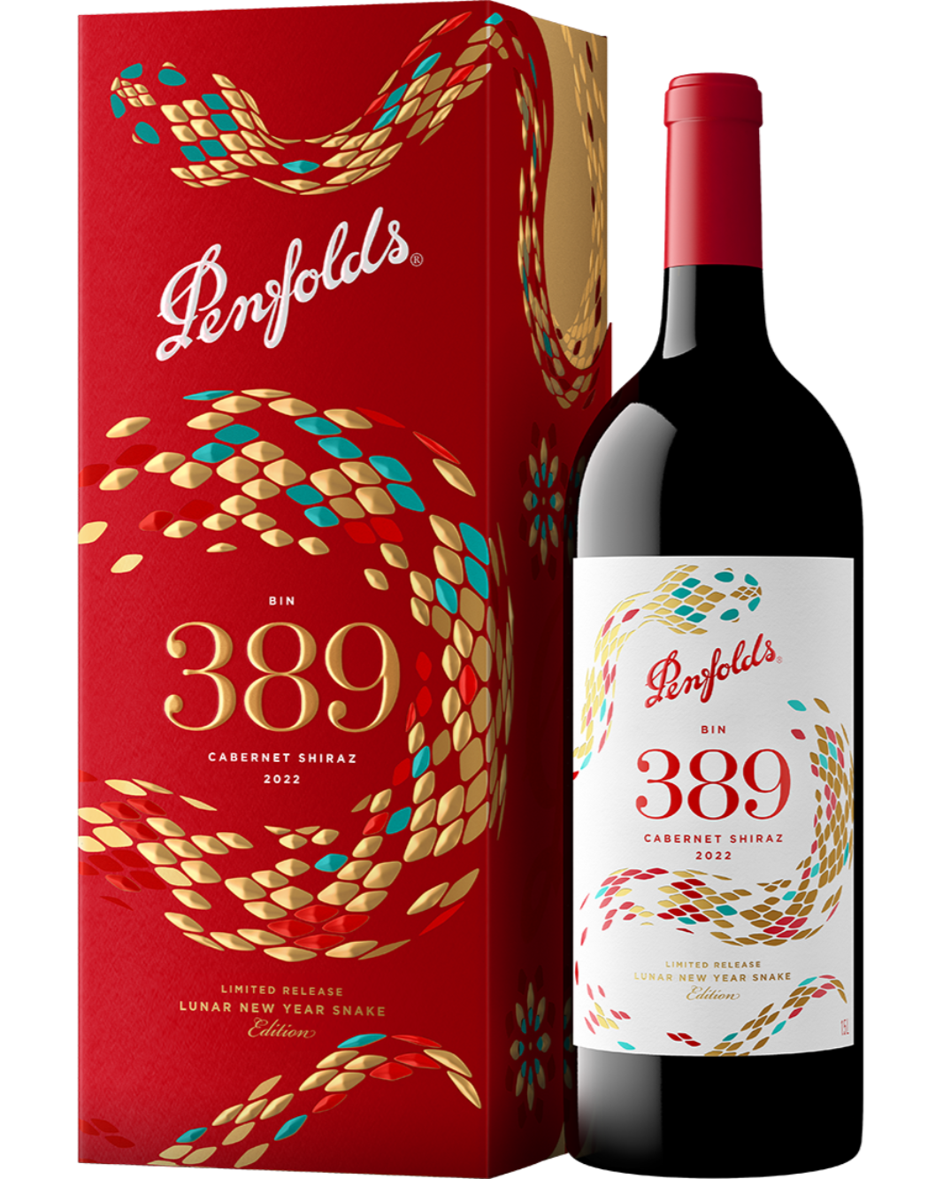 Penfolds Bin 389 Cabernet Shiraz 2022 Lunar New Year Magnum 1.5L Gift Box