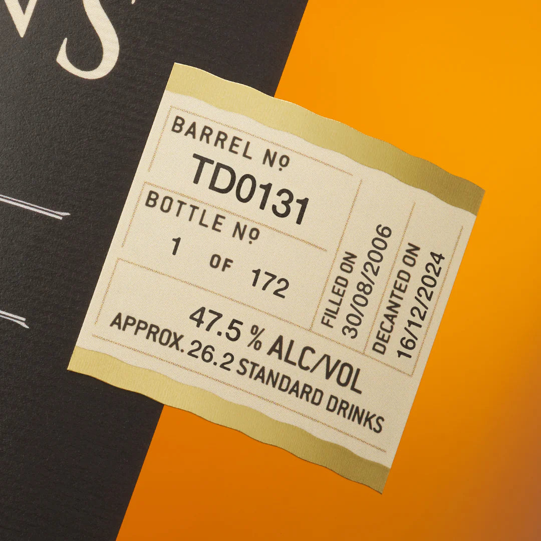 Sullivans Cove 18 YO American Oak ex-Bourbon Single Cask Old & Rare TD0131 700ml