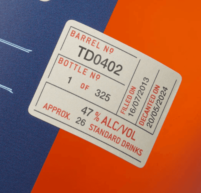 Sullivans Cove French Oak ex-Tawny Single Cask Single Malt Whisky TD0402