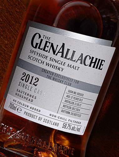The GlenAllachie 2012 Sauternes Hogshead Single Cask 700ml