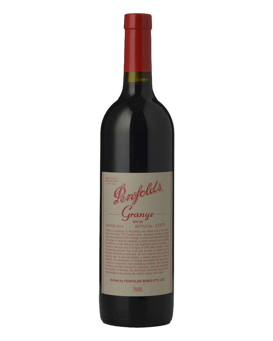 2014 Penfolds Bin 95 Grange Shiraz 750ml