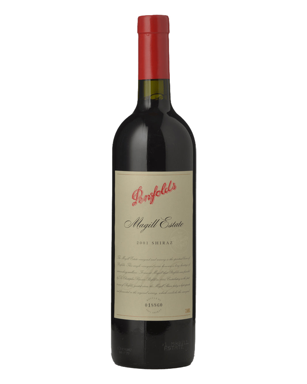 2001 Penfolds Magill Estate Shiraz 750ml Base of Neck
