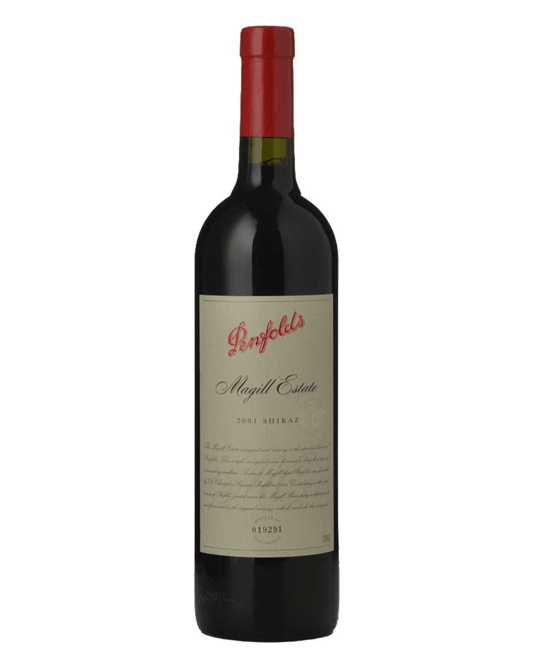 2001 Penfolds Magill Estate Shiraz 750ml
Into Neck