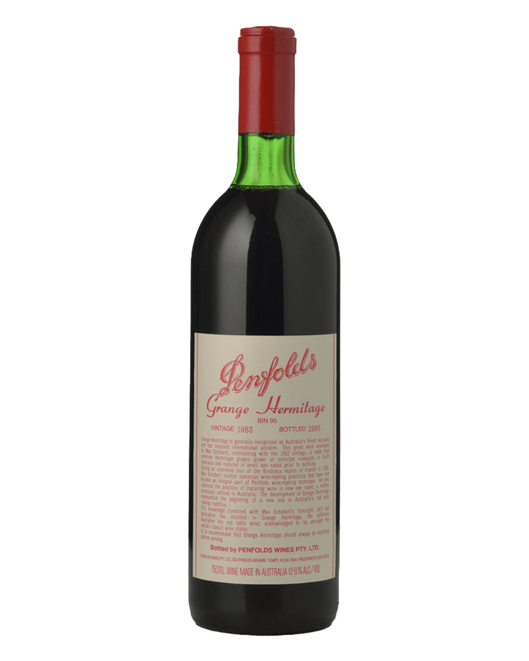 1983 Penfolds Bin 95 Grange Shiraz South Australia 750ml Very High Shoulder

