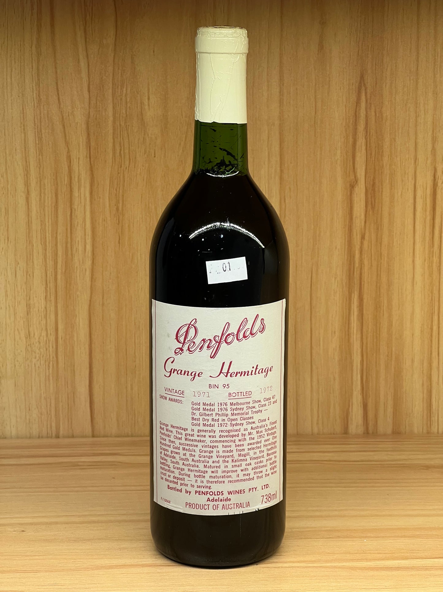 1971 Penfolds Bin 95 Grange Shiraz 750ml