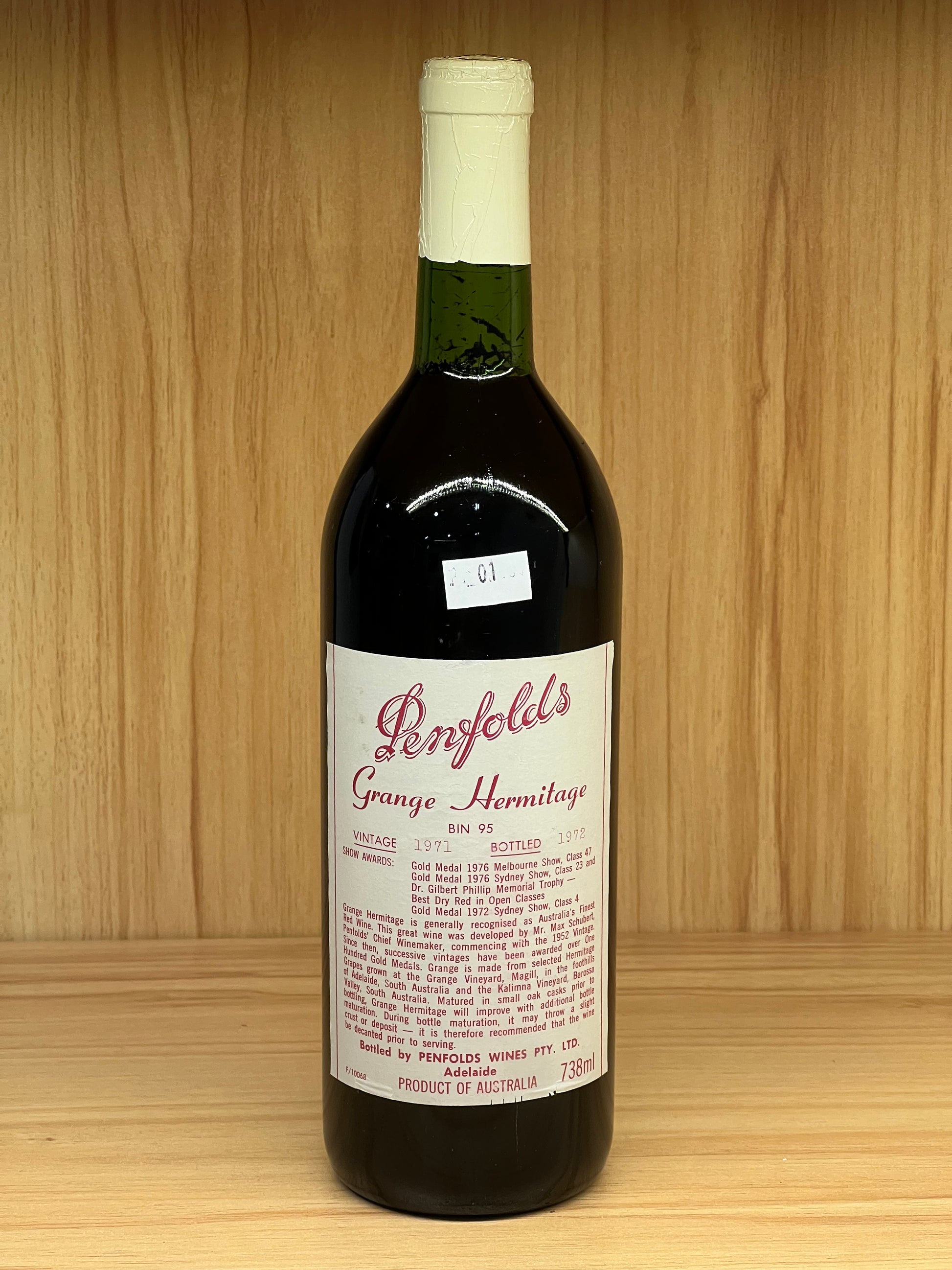 1971 Penfolds Bin 95 Grange Shiraz 750ml