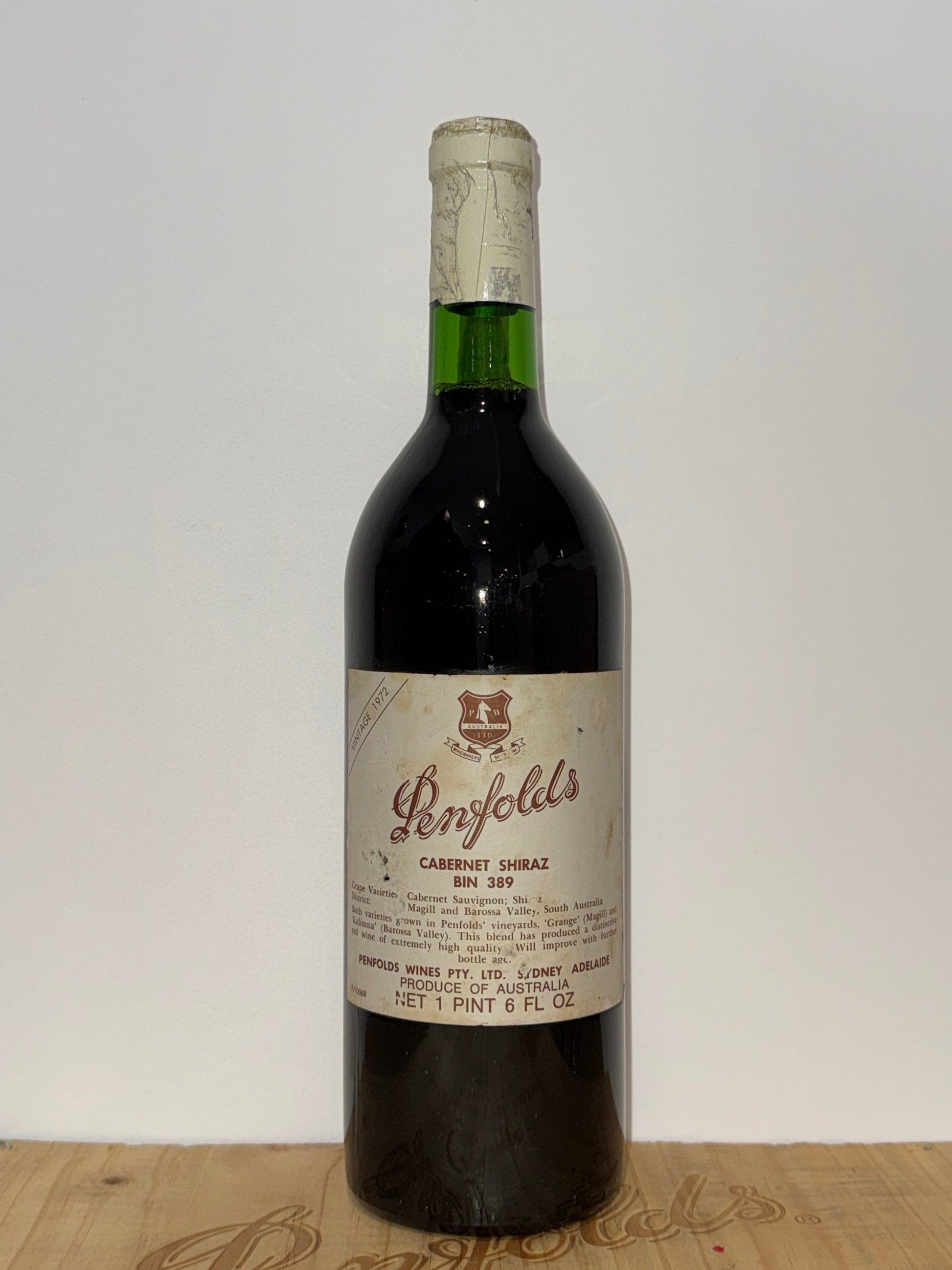 1972 Penfolds Bin 389 Cabernet Shiraz 750ml