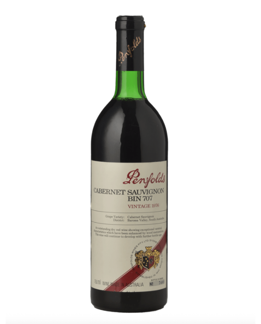 1976 Penfolds Bin 707 Cabernet Sauvignon 750ml
