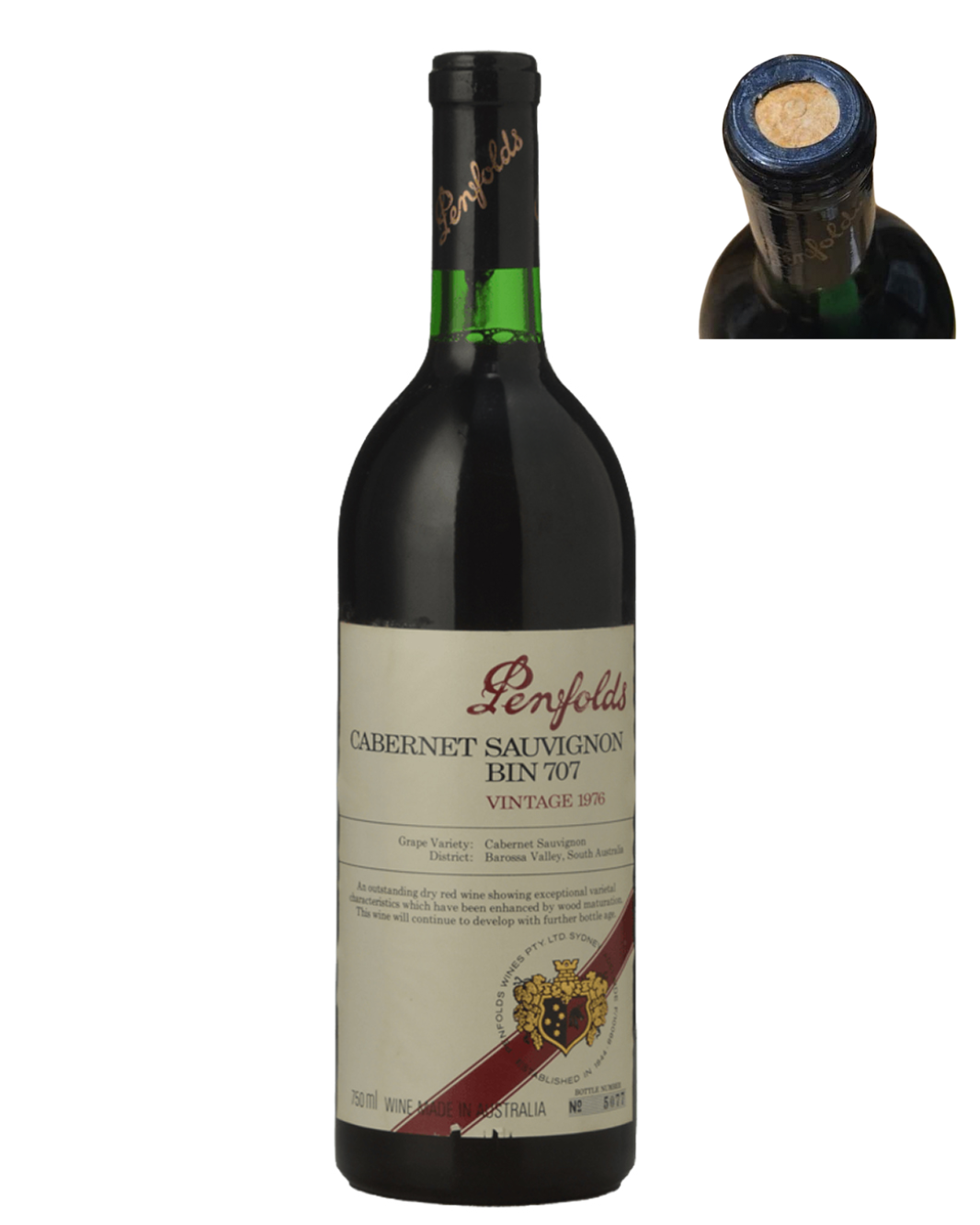 1976 Penfolds Bin 707 Cabernet Sauvignon 750ml