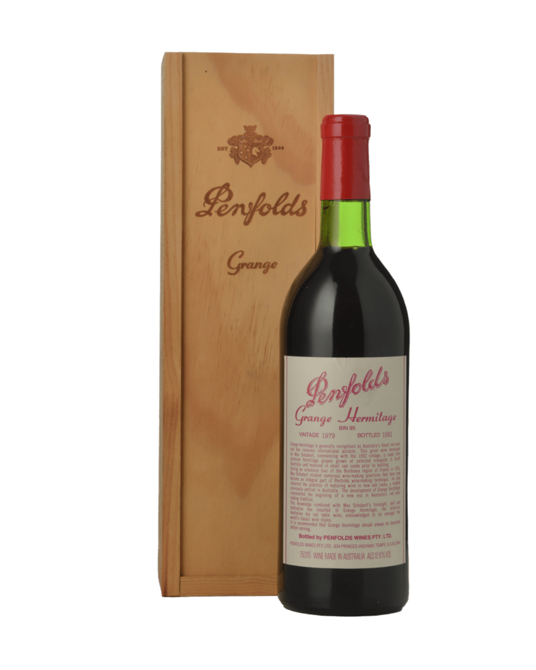 1979 Penfolds Bin 95 Grange Shiraz 750ml – JC FINE WINES