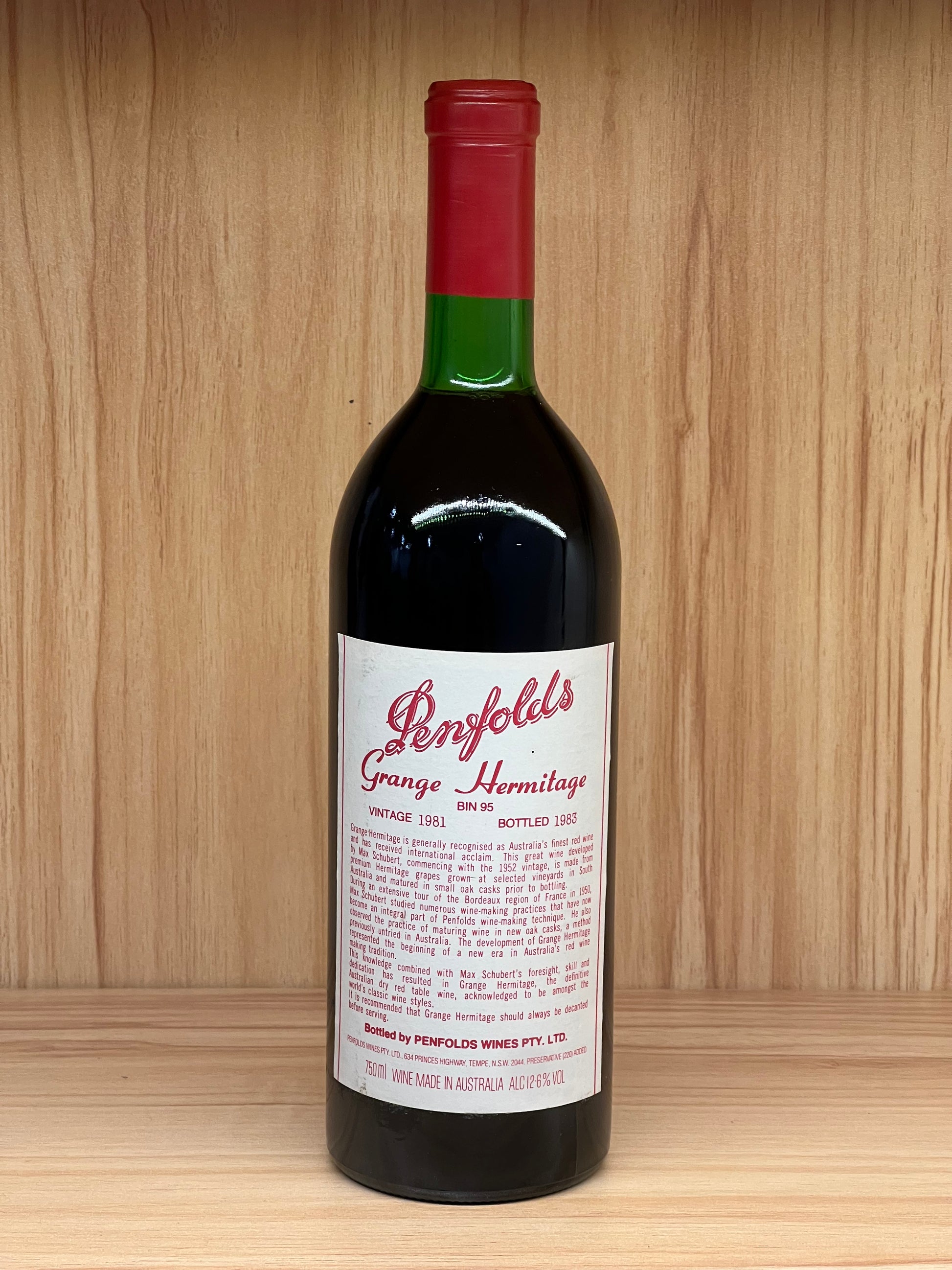 1981 Penfolds Bin 95 Grange Shiraz 750ml