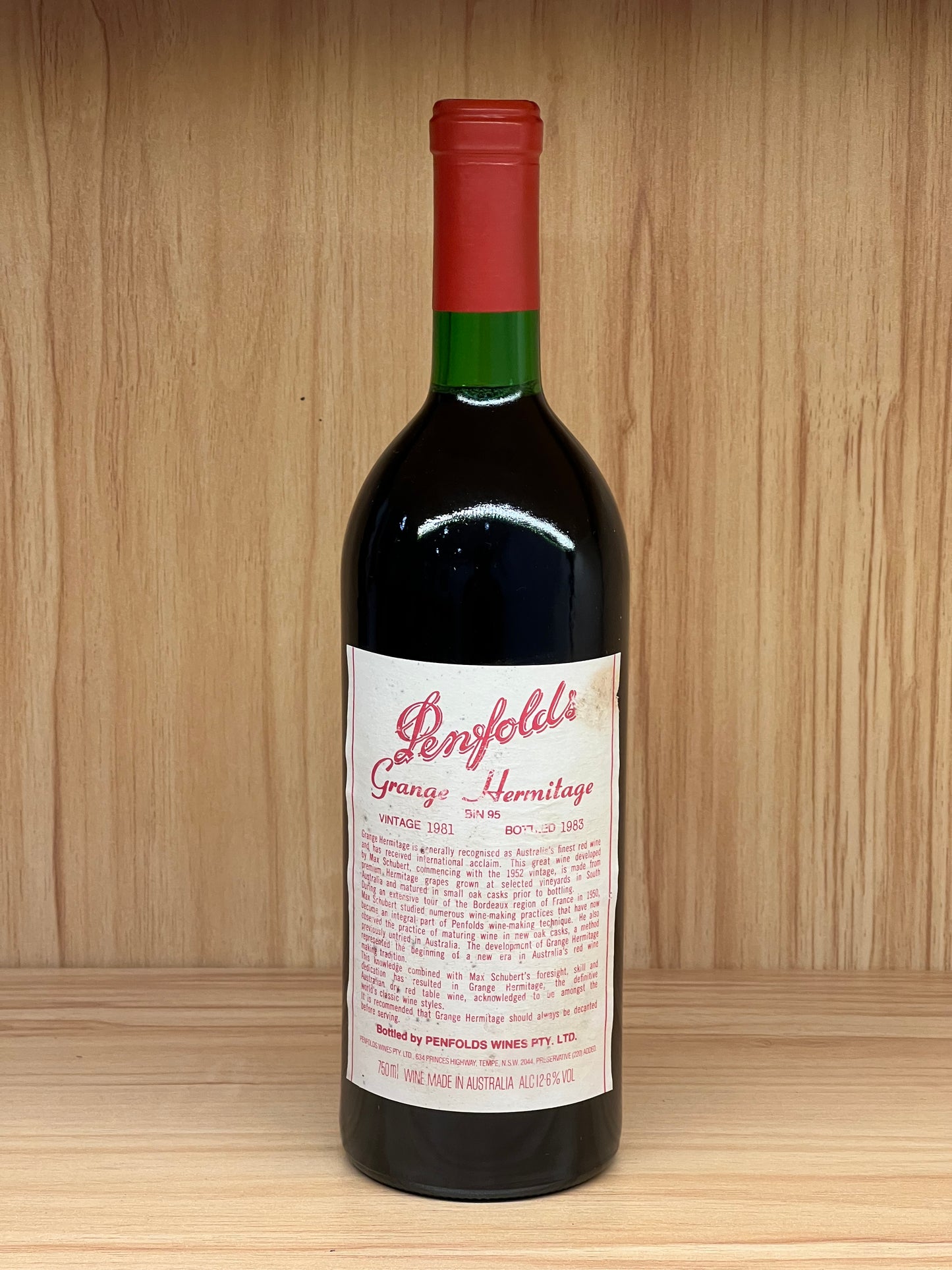 1981 Penfolds Bin 95 Grange Shiraz 750ml