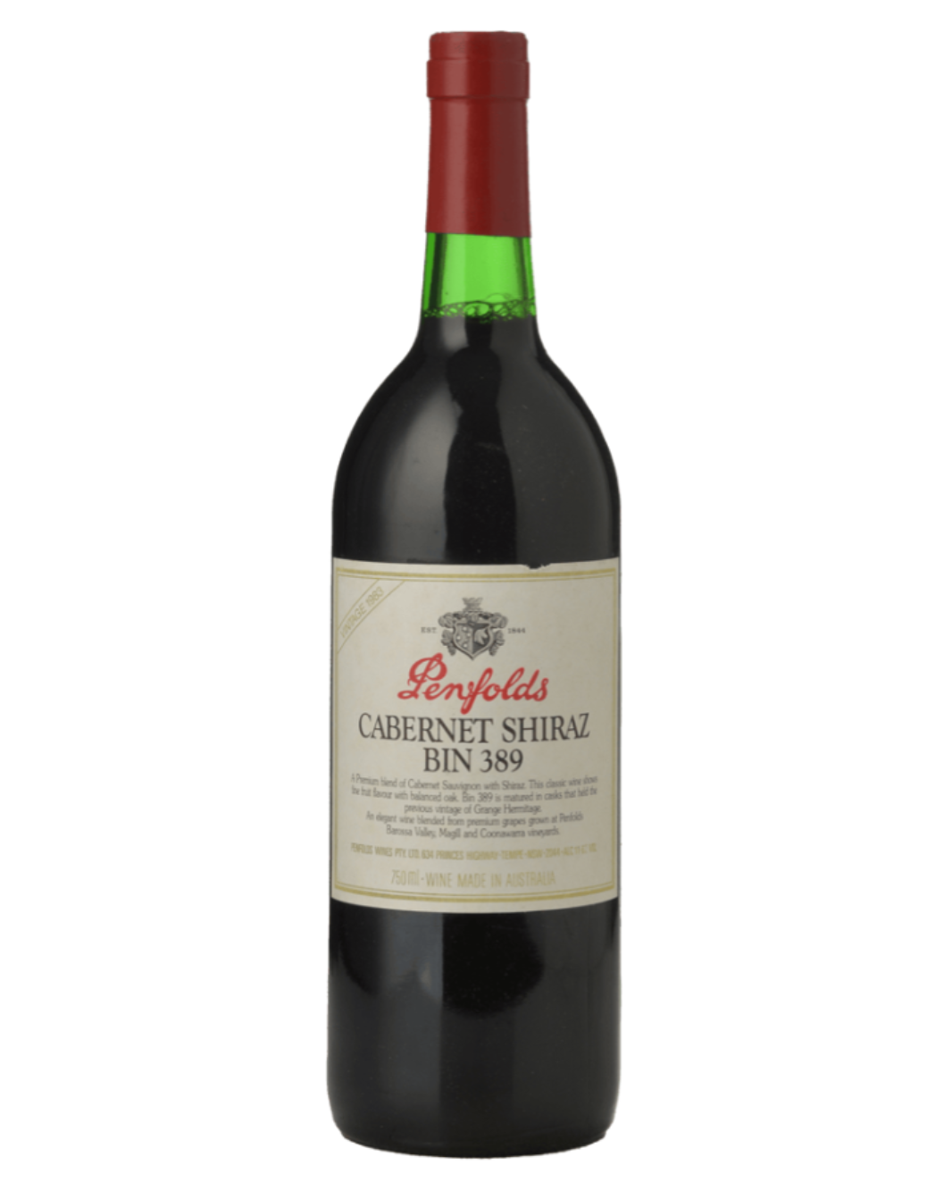 1983 Penfolds Bin 389 Cabernet Shiraz 750ml