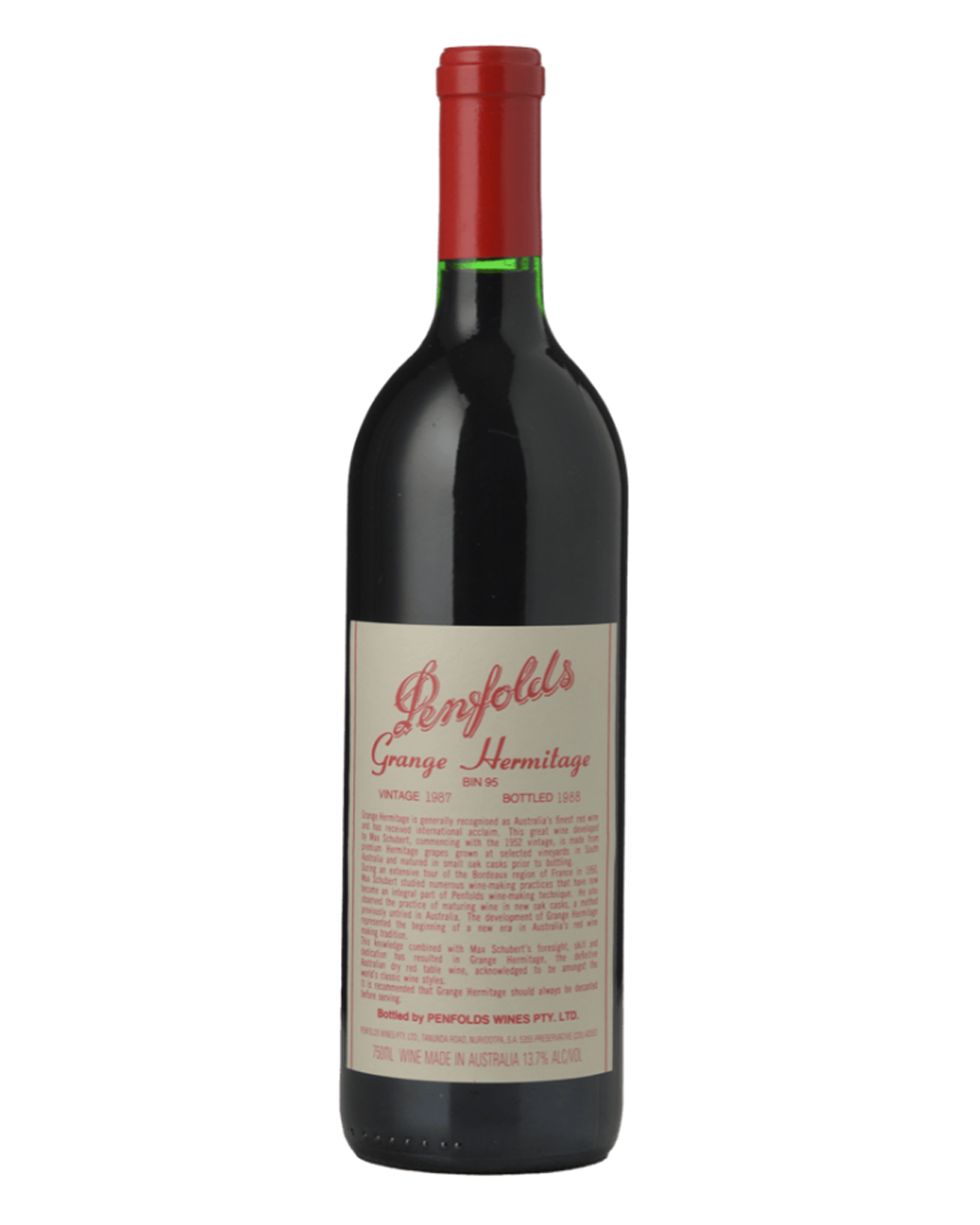 1987 Penfolds Bin 95 Grange Shiraz red wine clinic 2014 750ml