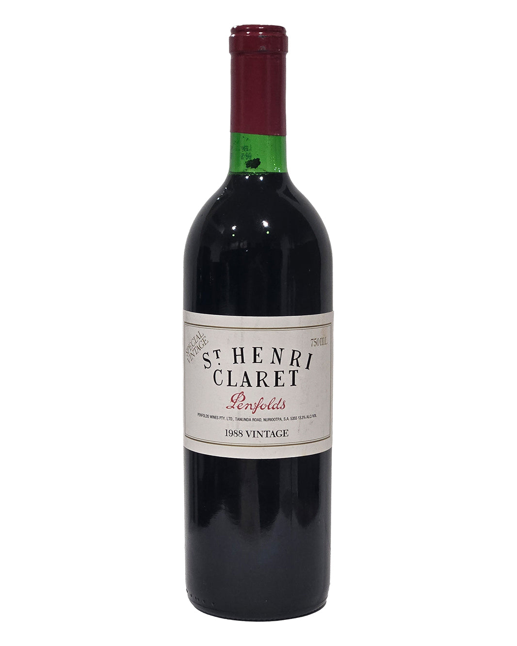 1988 Penfolds St Henri Shiraz 750ml Minor Label Stains/Damage