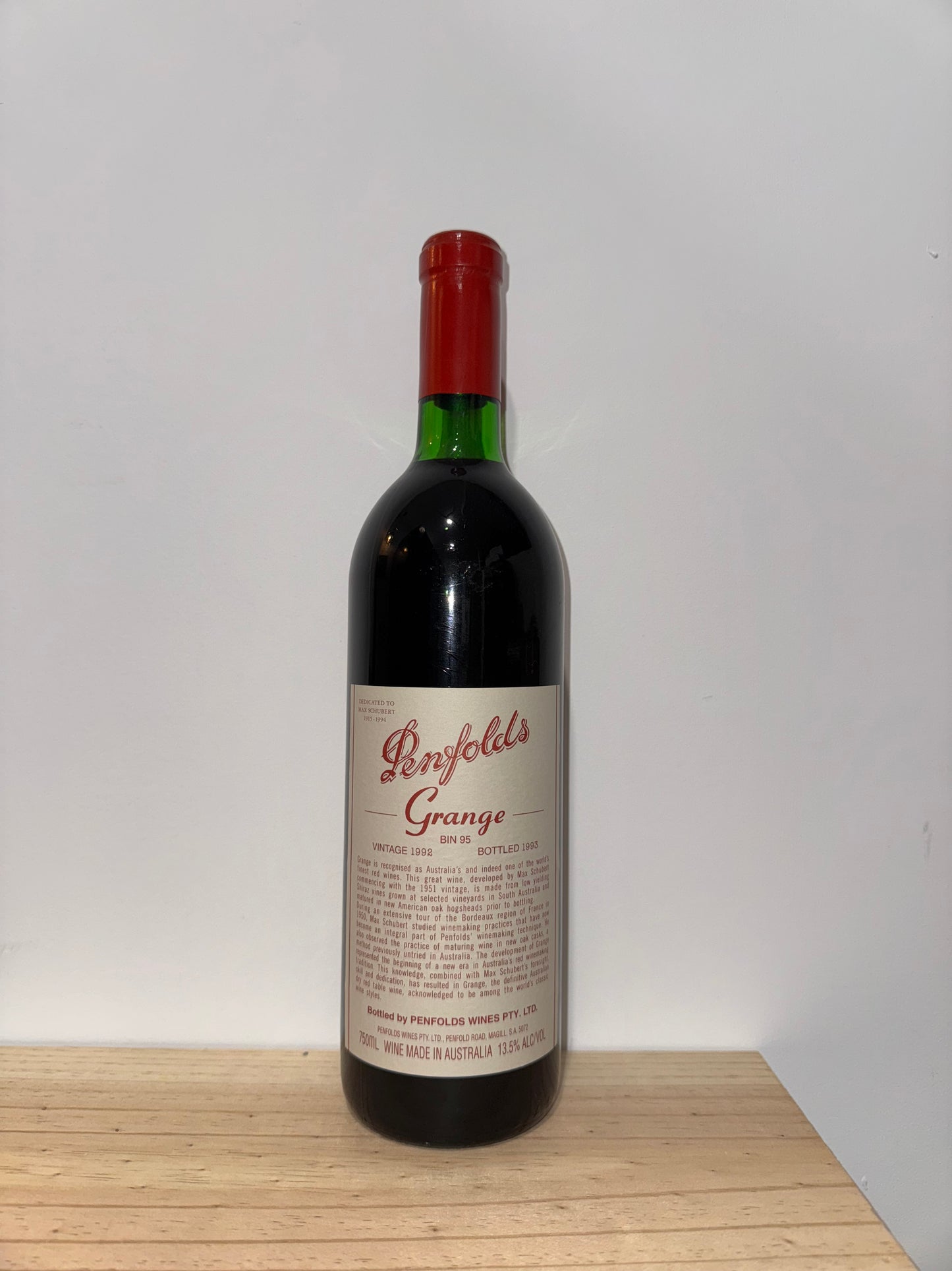 1992 Penfolds Bin 95 Grange Shiraz 750ml