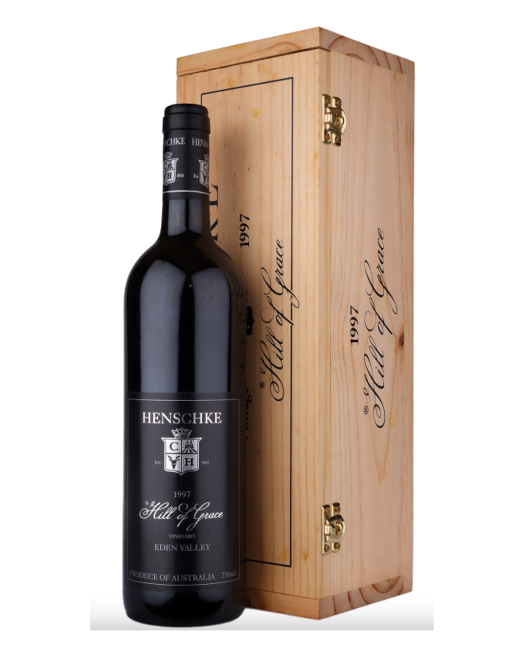 1997 Henschke Hill of Grace Shiraz 750ml Original Wooden Box