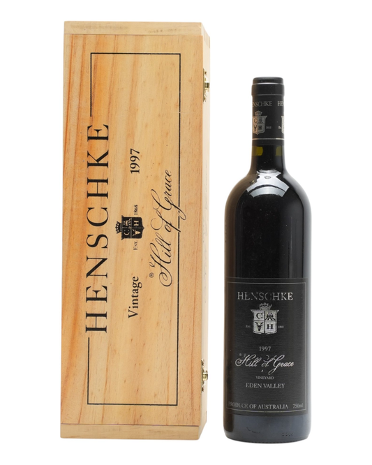 1997 Henschke Hill of Grace Shiraz 750ml Original Wooden Box
