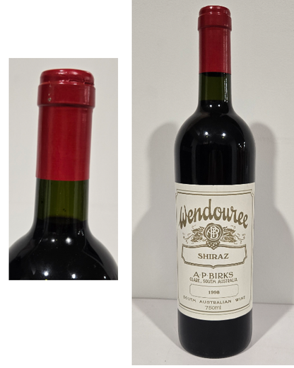 1998 Wendouree Shiraz 750ml (Minor Cellar Damage)