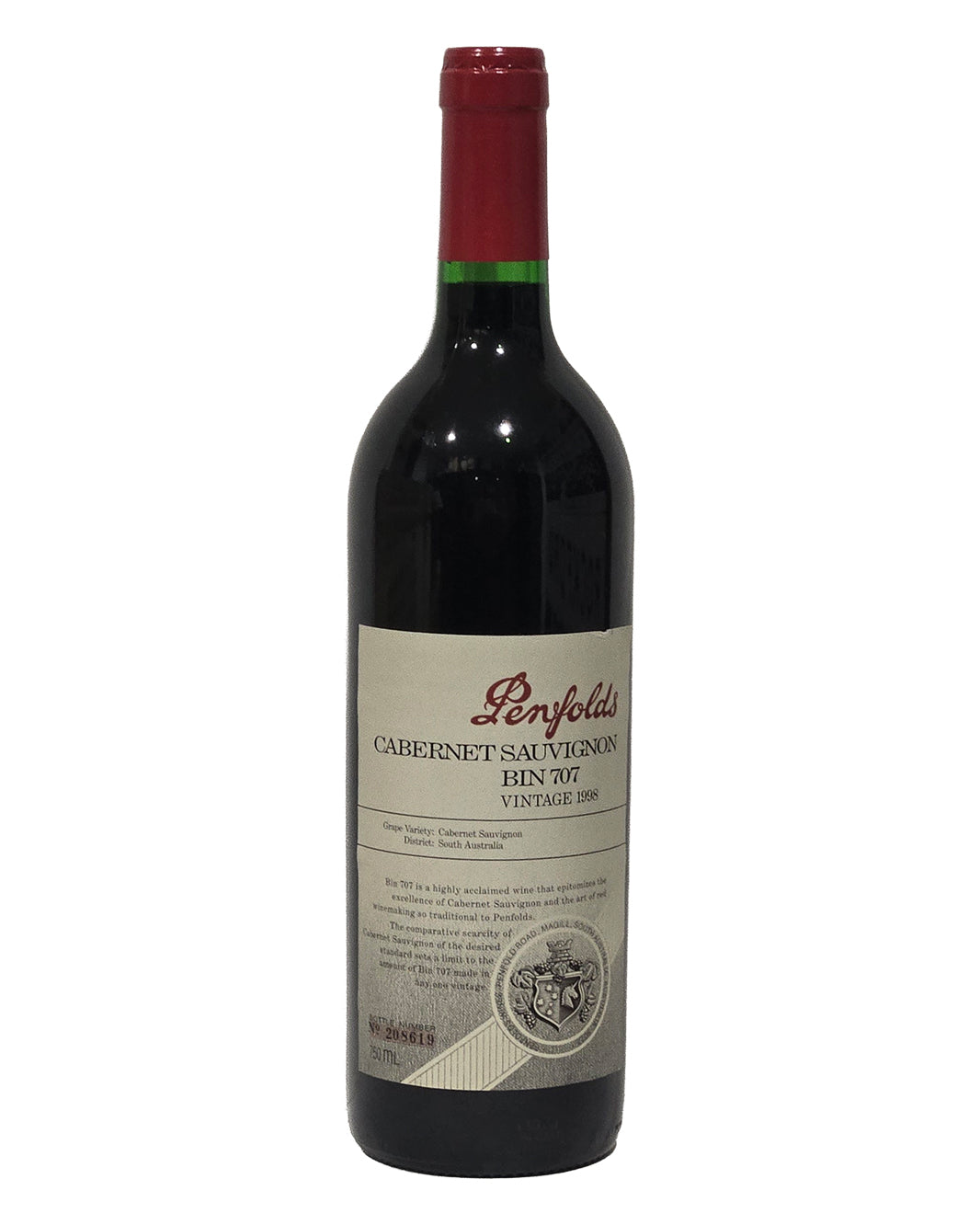 1998 Penfolds Bin 707 Cabernet Sauvignon 750ml