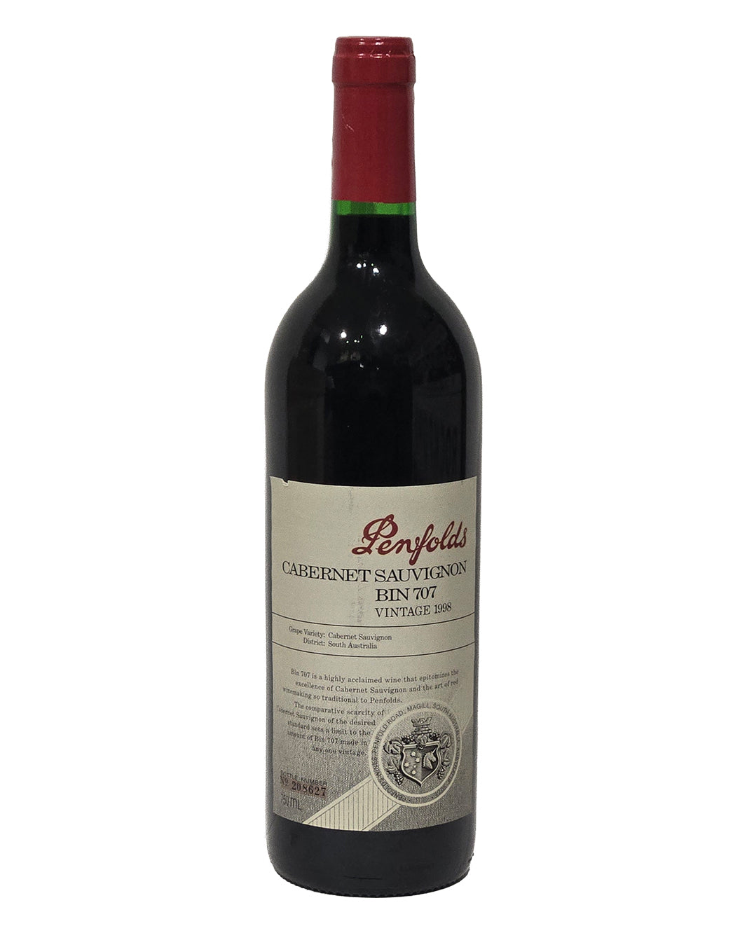 1998 Penfolds Bin 707 Cabernet Sauvignon 750ml