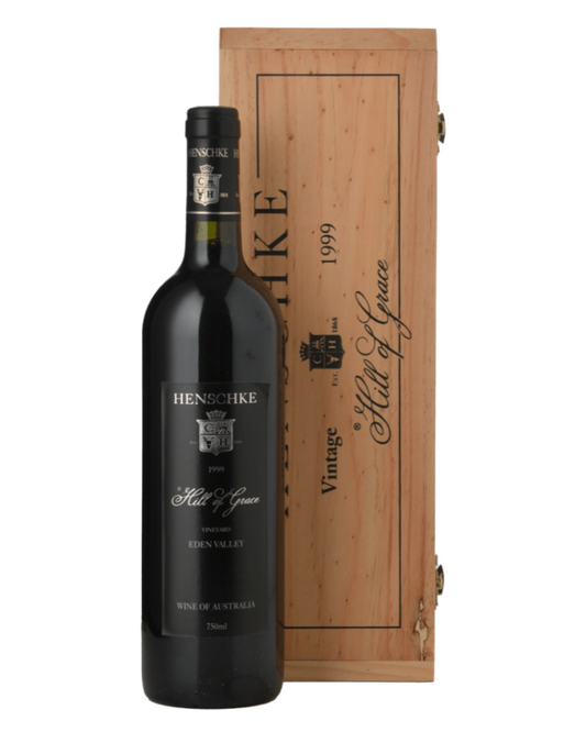 1999 Henschke Hill of Grace Shiraz 750ml Original Wooden Box