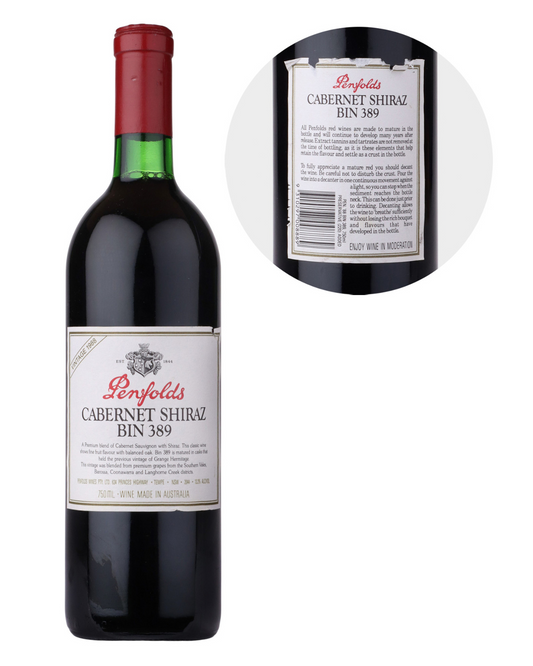 1988 Penfolds Bin 389 Cabernet Shiraz 750ml