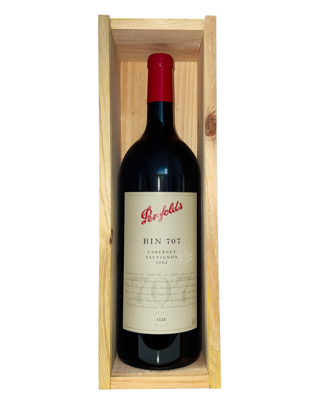 2002 Penfolds Bin 707 Cabernet Sauvignon 1.5L Magnum Gift Box