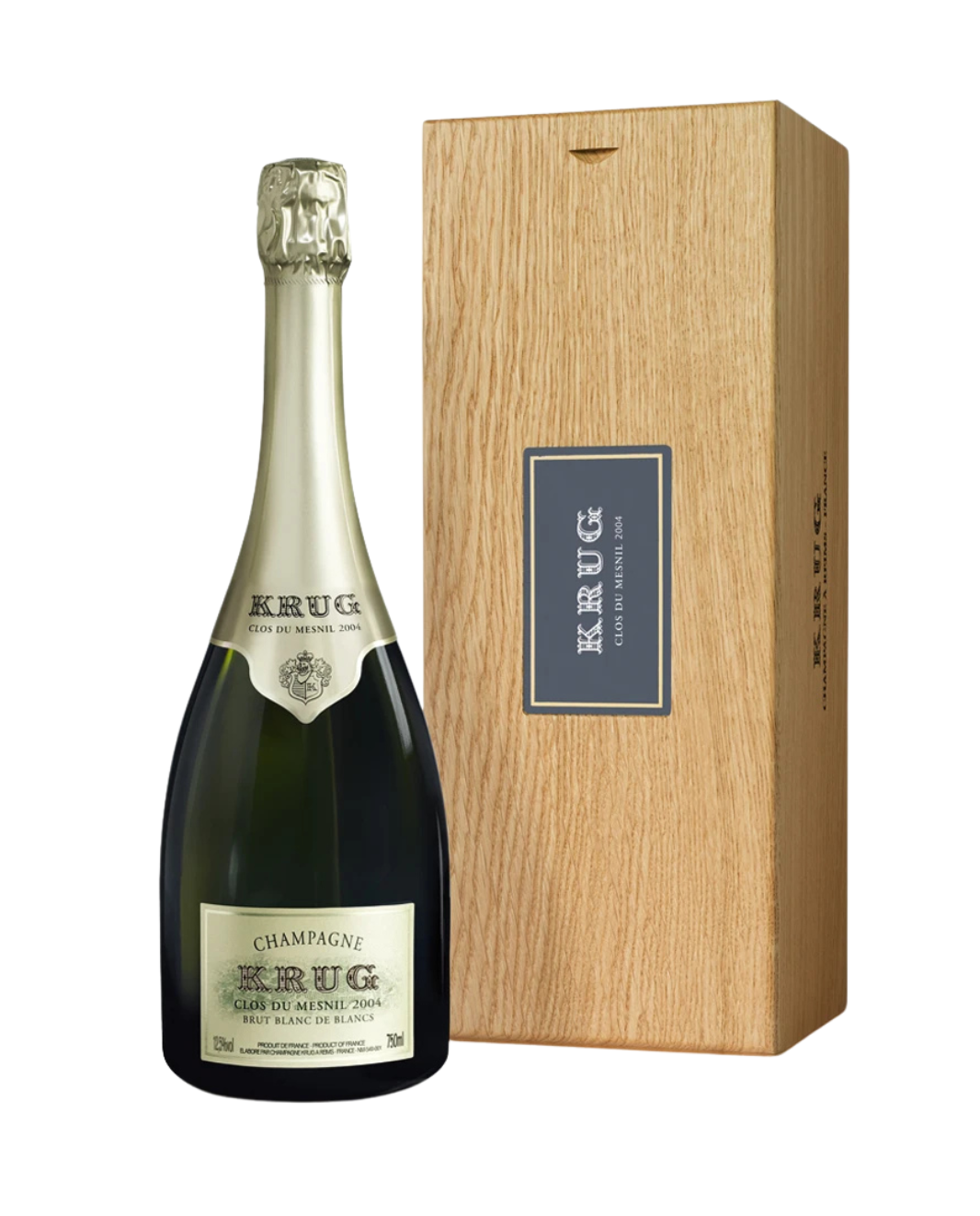 2004 Krug Clos du Mesnil Blanc de Blancs Brut 750ml Orginal Wooden box