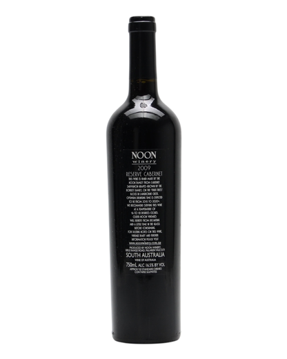 2009 Noon Winery Reserve Cabernet Sauvignon 750ml back