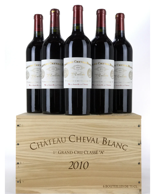 2010 Chateau Cheval Blanc 750ml*6pk Original Wooden Case